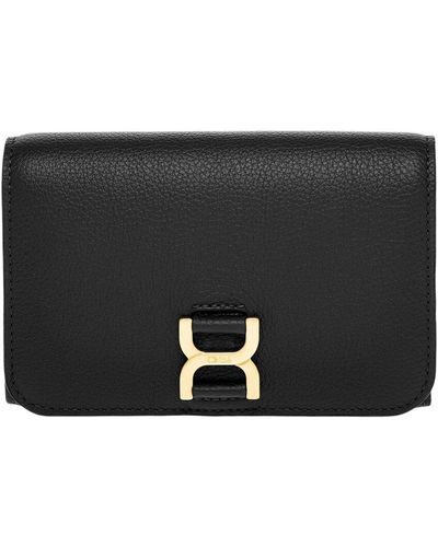 Chloé Marcie Medium Leather Wallet - Black