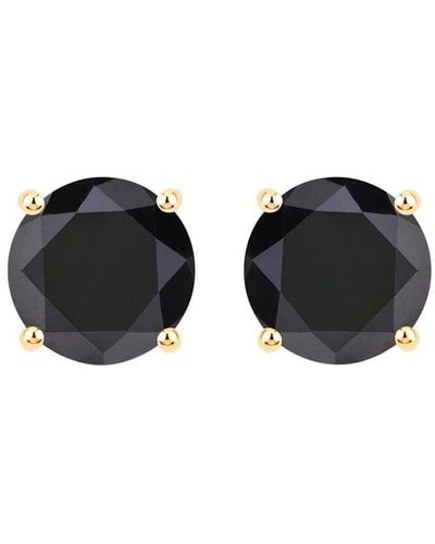 Diana M. Jewels Fine Jewellery 14k 4.30 Ct. Tw. Diamond Studs - Black