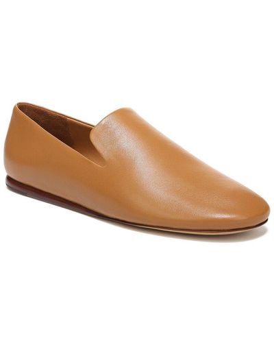 Vince Demi Leather Slip-on Flat - Brown