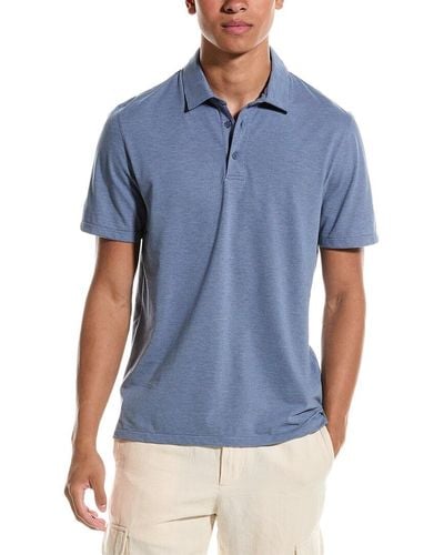 Vince Stripe Polo Shirt - Blue