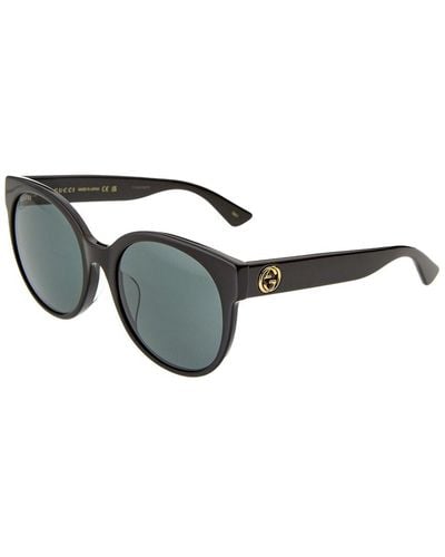 Gucci GG0035SAN 56mm Sunglasses - Black