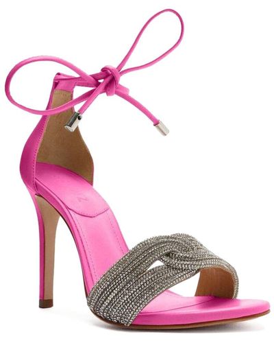 SCHUTZ SHOES Andy Leather Sandal - Pink