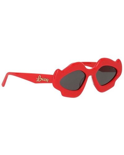 Loewe Lw40109u 52mm Sunglasses - Red