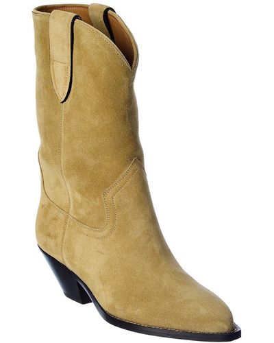 Isabel Marant Dahope Suede Boot - Natural