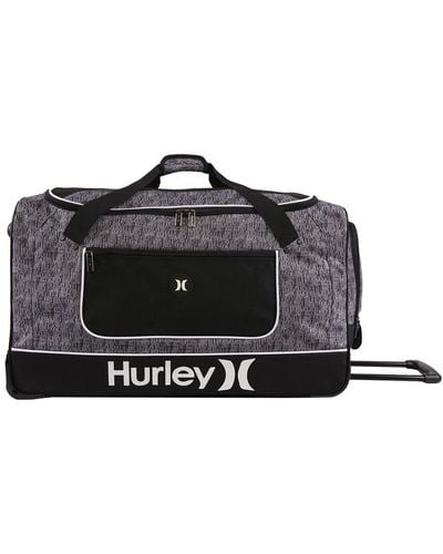 Hurley Kahuna 30in Rolling Duffel Bag - Black