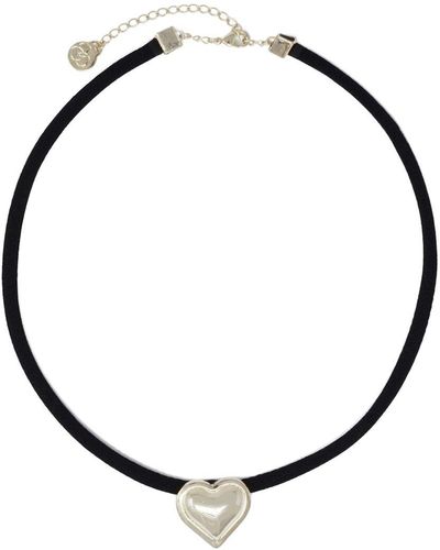 Cloverpost Heartbeat 14k Plated Necklace - Metallic