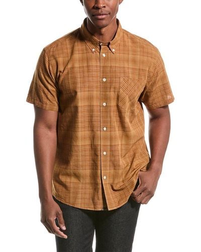 Billy Reid Tuscumbia Linen-blend Shirt - Brown