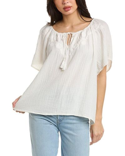 White Faherty Tops for Women | Lyst