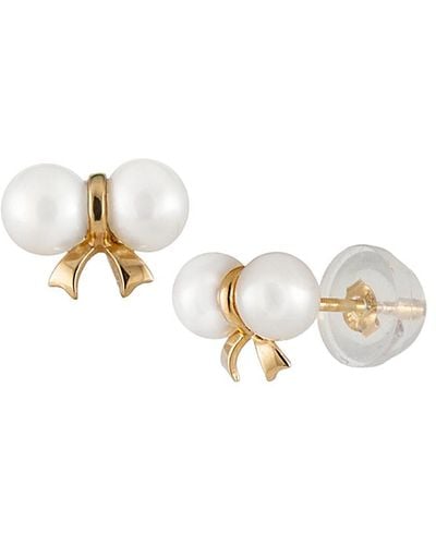 Splendid 14k 3-4mm Freshwater Pearl Drop Earrings - White