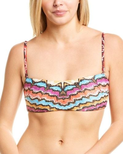 Andrea Iyamah Bandeau Majida Bikini Top - Multicolor
