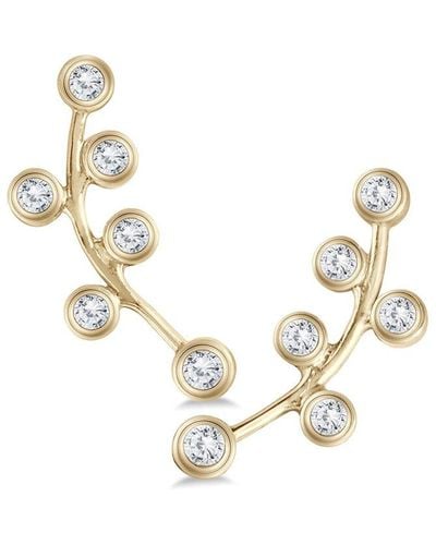 Monary 14k 0.26 Ct. Tw. Diamond Earrings - Metallic