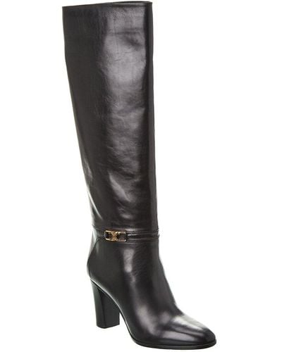 Celine Claude Leather Boot - Black