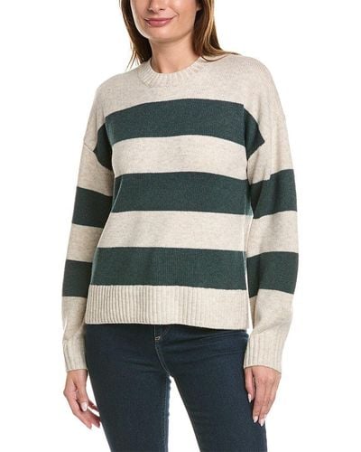 Splendid Stripe Wool-blend Sweater - Green