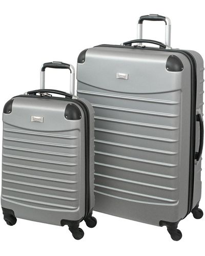 Geoffrey Beene Hardside 2pc Luggage Set - Gray