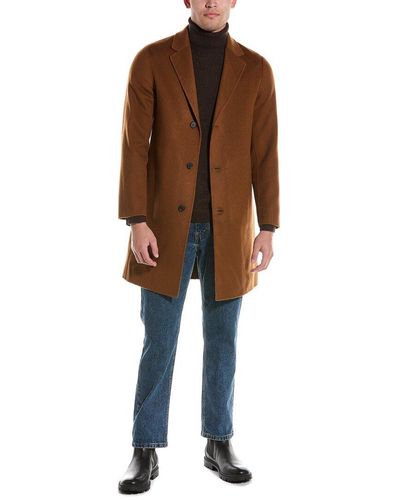 Theory Delancey Wool & Cashmere-blend Coat - Brown