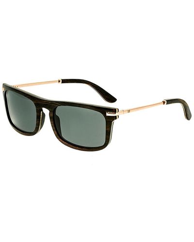 Earth Wood Queensland 42Mm Polarized Sunglasses - Black