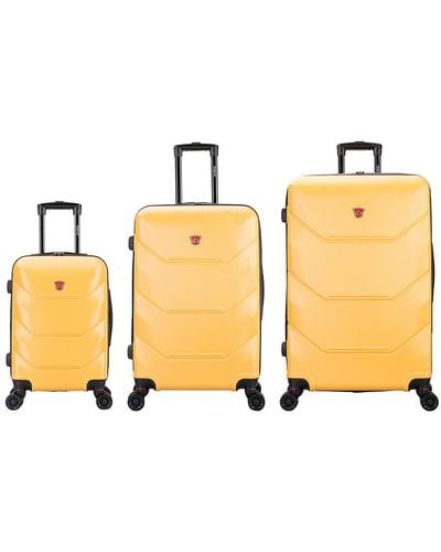 DUKAP Zonix Hardside 3pc Luggage Set - Multicolor