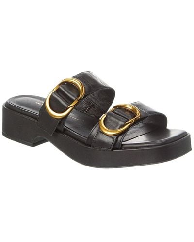 INTENTIONALLY ______ Orion Leather Sandal - Black