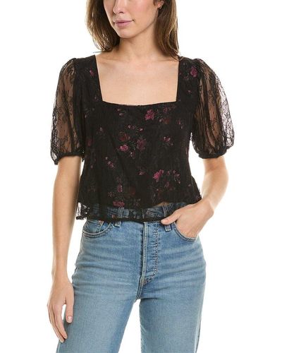 Saltwater Luxe Lace Top - Black