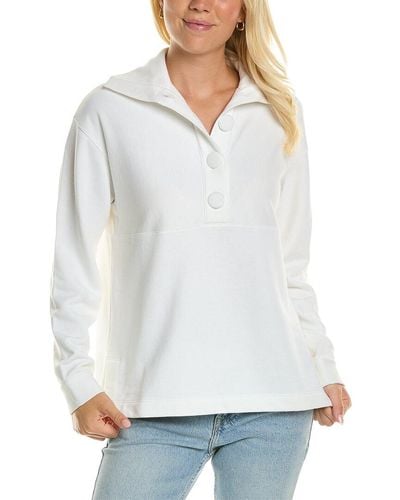 Rebecca Taylor French Terry Pullover - White