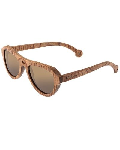 Spectrum Unisex Marzo 42x53mm Polarized Sunglasses - Brown
