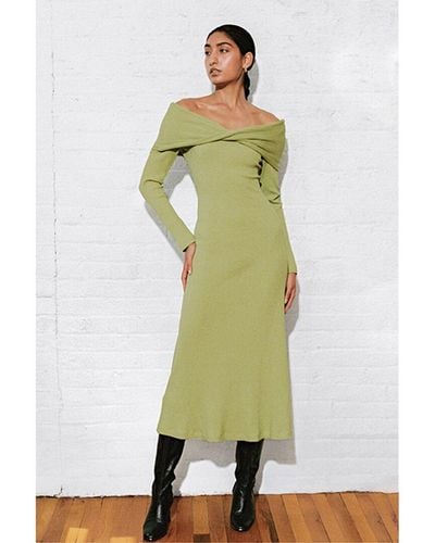 Mara Hoffman Emery Linen-blend Midi Dress - Green
