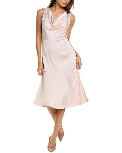 Sam Edelman Drape Neck A-line Dress - Pink