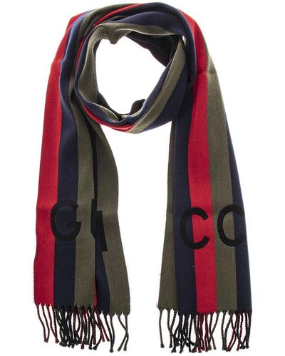 Red Gucci Scarves and mufflers for Women | Lyst