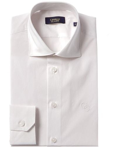 Class Roberto Cavalli Comfort Fit Dress Shirt - Gray