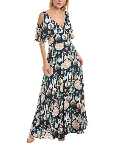 Temperley London Love Potion Silk-lined Dress - Multicolor