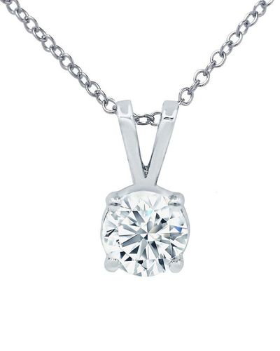 Diana M. Jewels Fine Jewelry 14k 3.00 Ct. Tw. Diamond Pendant Necklace - Metallic