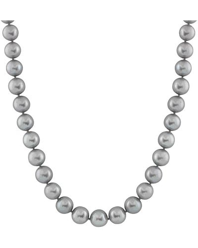 Splendid 14k 9-10mm Pearl Necklace - Metallic