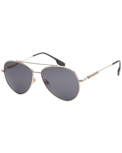 Burberry Be3147 58mm Sunglasses - Metallic