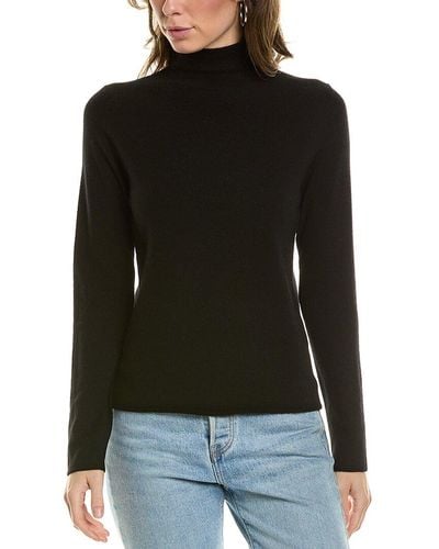 Vince Slim Turtleneck Wool & Cashmere-blend Sweater - Black