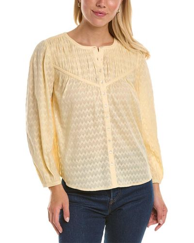 Joie Smocked Top - Natural