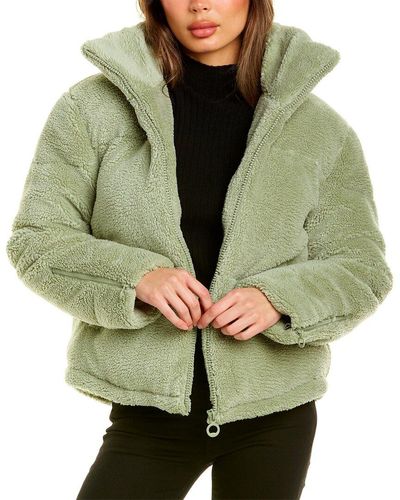 Noize Kamala Sherpa Puffer Jacket - Green