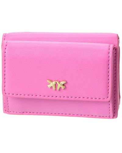 Pinko Leather Wallet - Pink