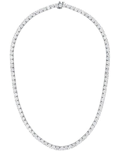 Diana M. Jewels Fine Jewelry 14k 7.00 Ct. Tw. Diamond Tennis Necklace - White