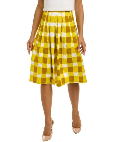 Samantha Sung Zelda Midi Skirt - Yellow