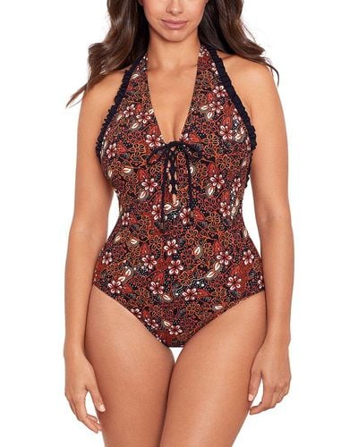 Skinny Dippers Jasmine Sirena One-piece - Red