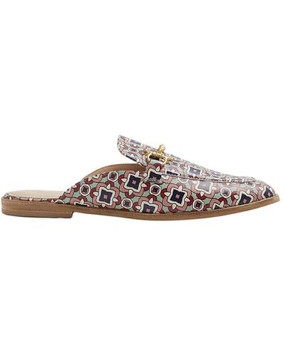 Boden Snaffle Detail Backless Leather Loafer - White