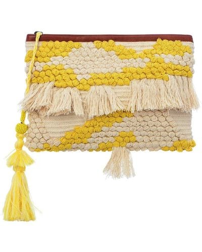 Guadalupe Majorca Clutch - Yellow