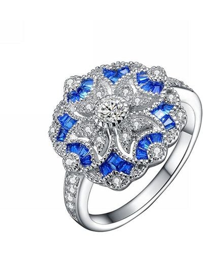 Genevive Jewelry Silver Ring - Blue