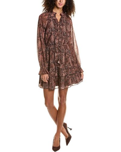 Rachel Parcell Tiered Mini Dress - Brown
