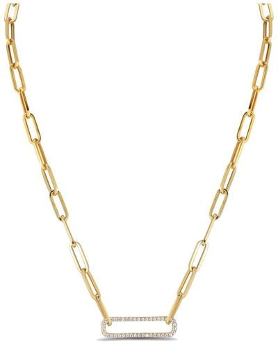 I. REISS 14k Diamond Necklace - Metallic