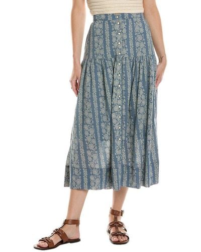 The Great The Boating Maxi Skirt - Blue
