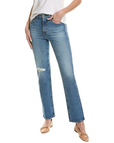 AG Jeans Alexxis 18 Years Poplar High-rise Vintage Straight Jean - Blue