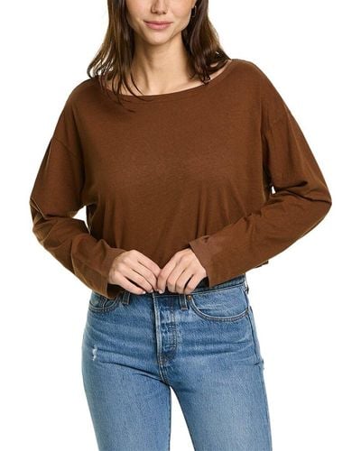 DONNI. Cropped T-shirt - Brown
