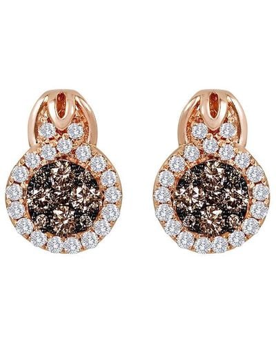 Le Vian Le Vian 14k Strawberry Gold 1.40 Ct. Tw. Diamond Earrings - Multicolour
