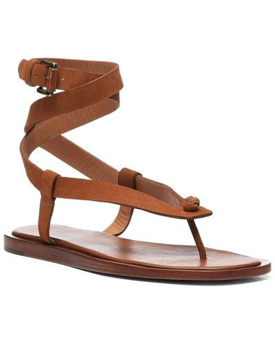 Joie Jennie Leather Sandal - Brown